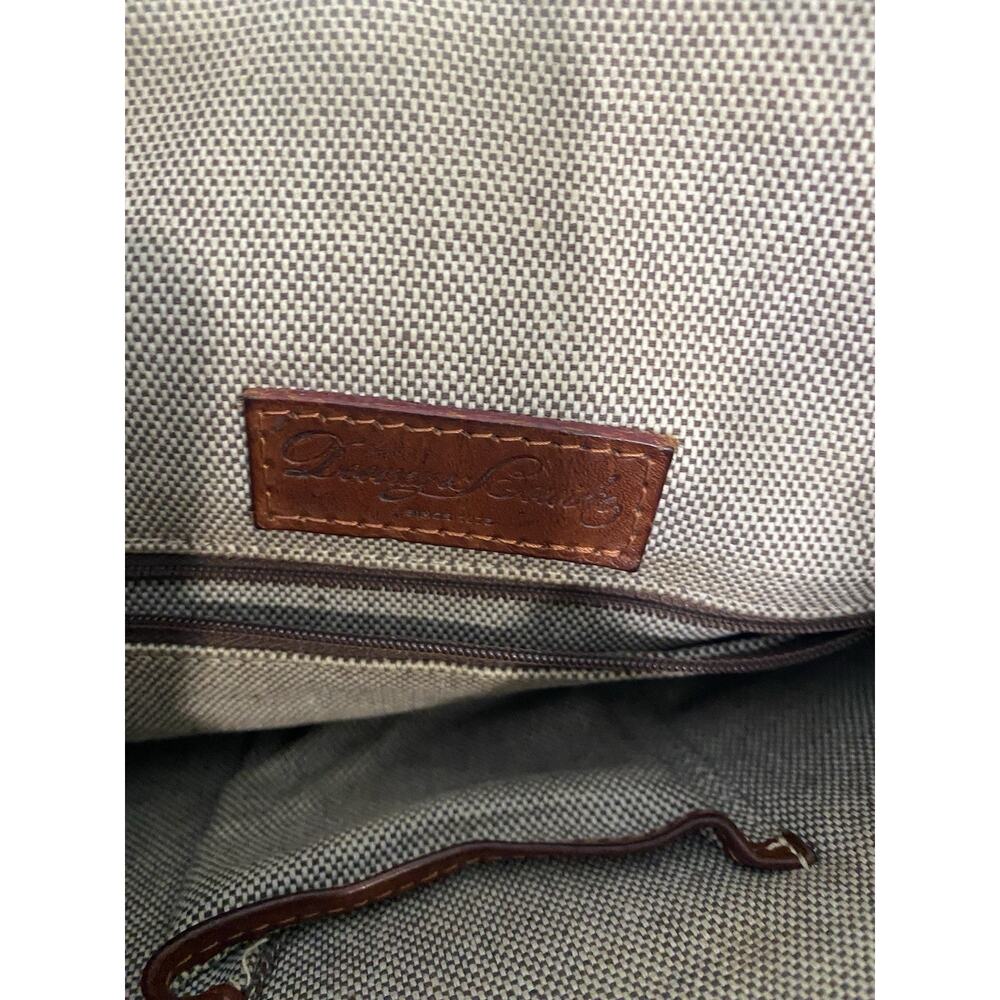 Dooney & Bourke Florentine VTG Satchel Med Camel Tear Drop Crossbody Rare Classy - Picture 8 of 9